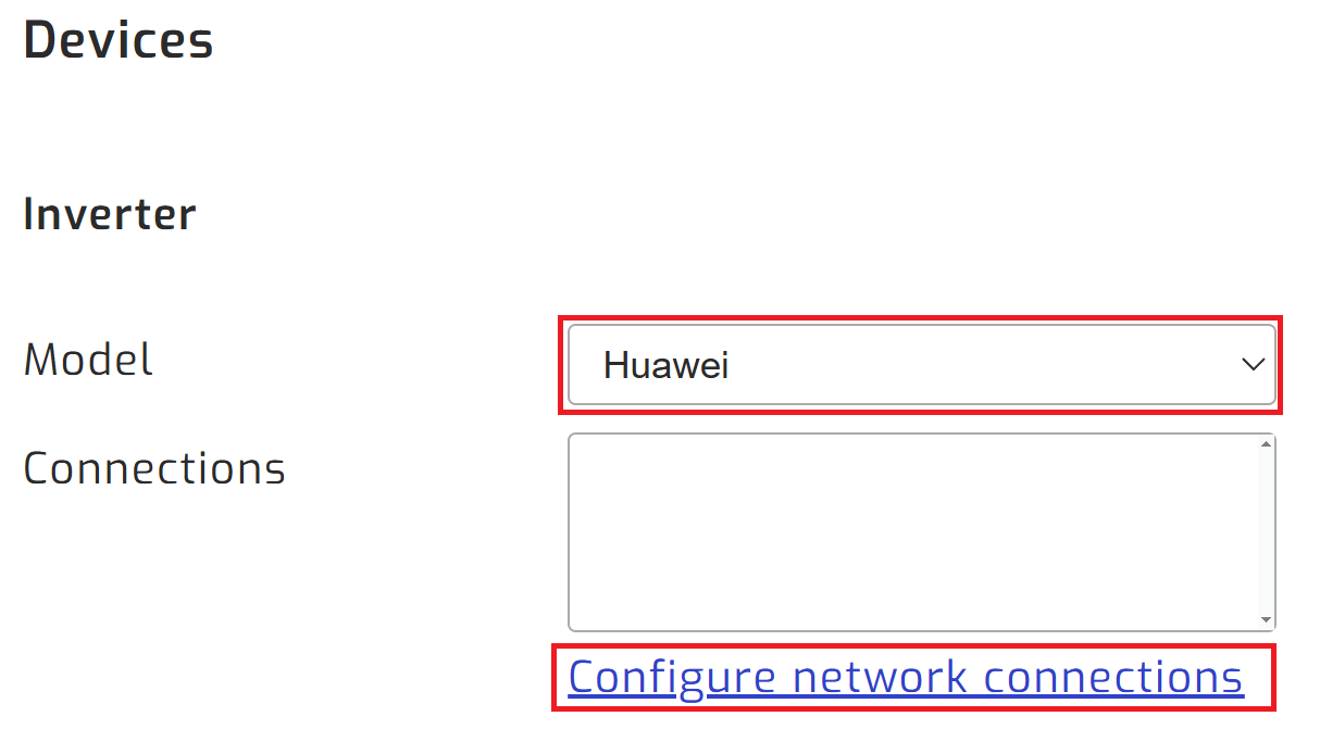 Select Huawei inverter